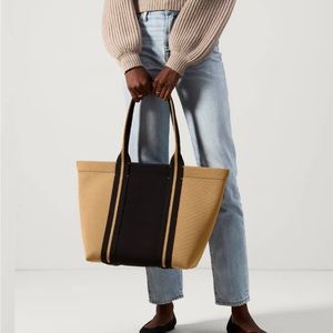 Rothy’s Essential Tote, Camel and Black, EUC
